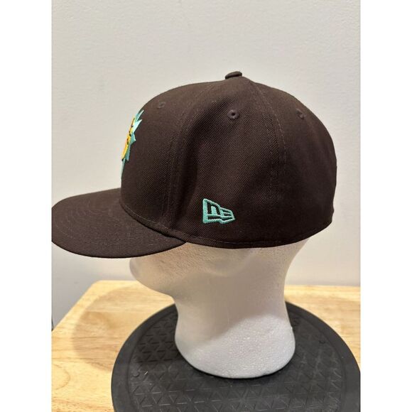 Phoenix Suns New Era 59FIFTY Burnt Wood Brown Orange Hat Cap Size 7 1/8 EUC - Picture 4 of 6